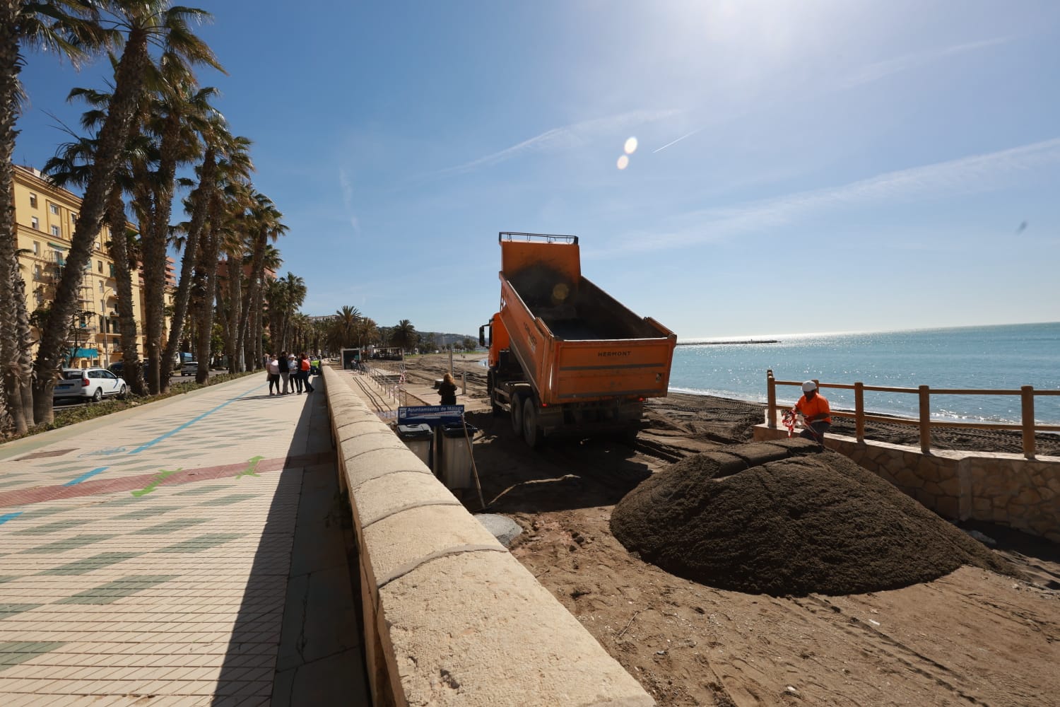 Working against the clock on the Huelin and La Malagueta beaches in Malaga city, and also on the beaches of Torremolinos
