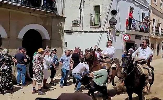 The moment the accident happened.
