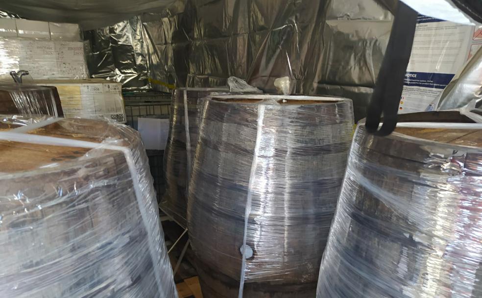 How the barrels travelled across the Atlantic. 