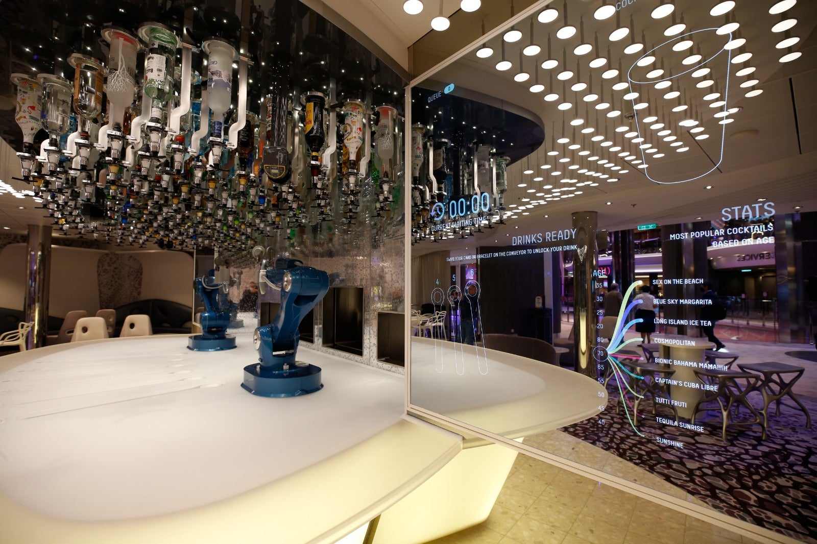 The Wonder of the Seas docks in Malaga, its first port of call in Spain.