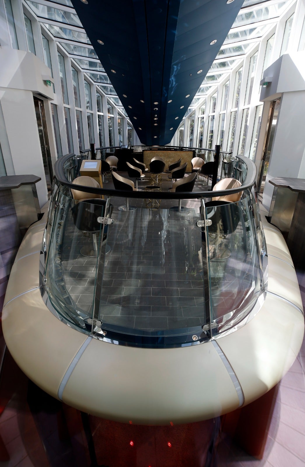 The Wonder of the Seas docks in Malaga, its first port of call in Spain.