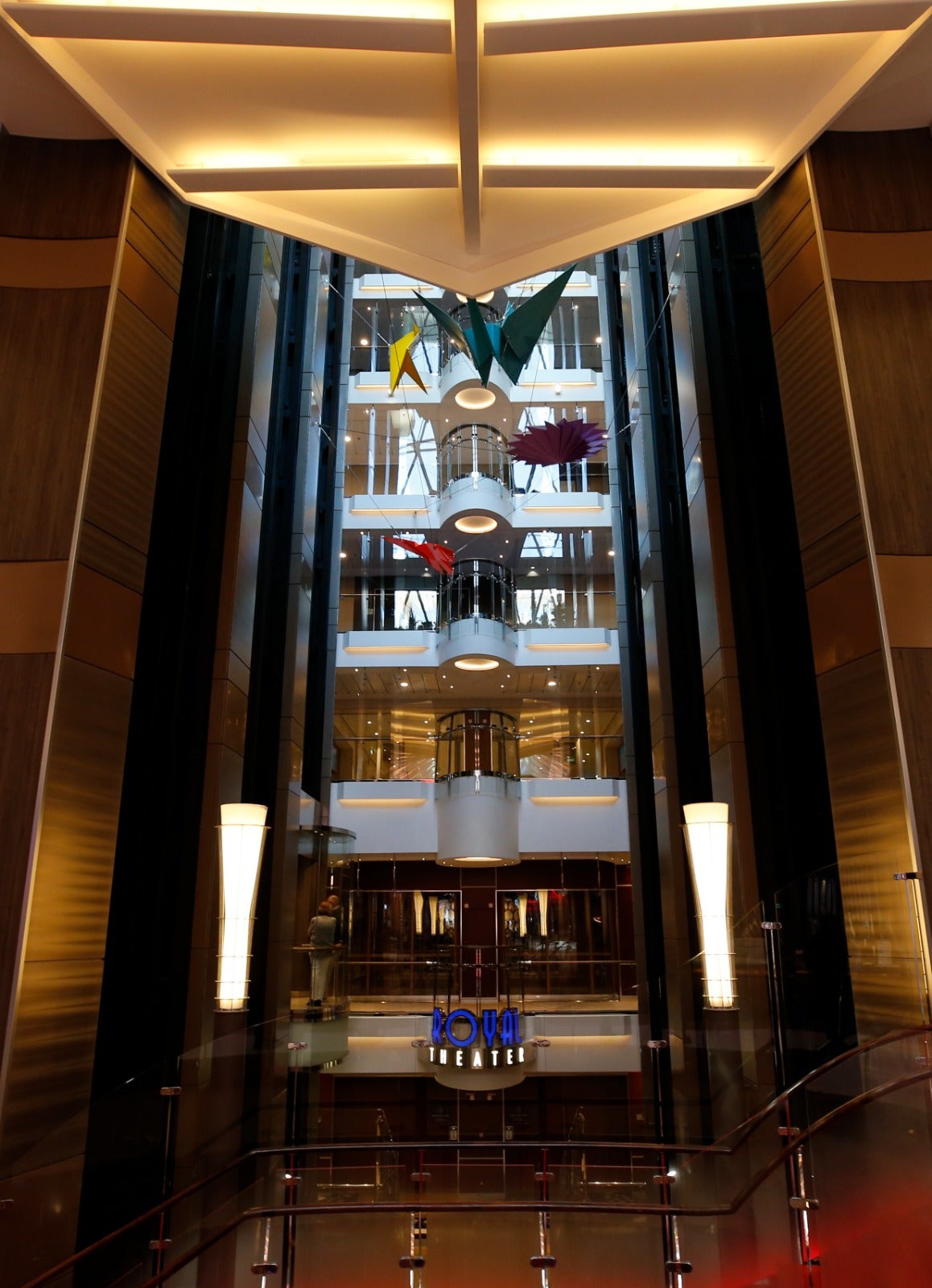 The Wonder of the Seas docks in Malaga, its first port of call in Spain.