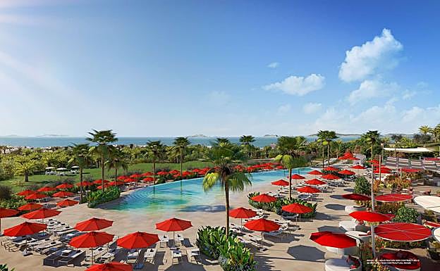 Imagen principal - Computer-generated images of the new resort.