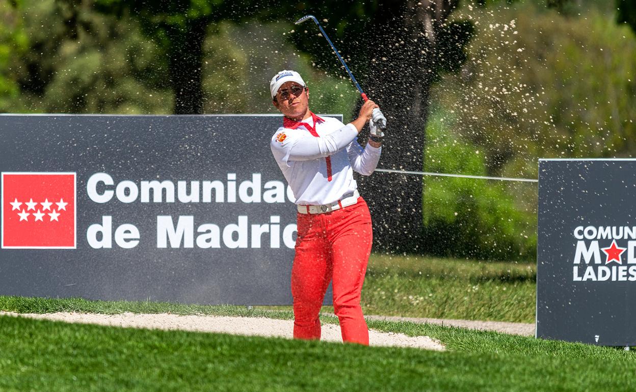 Ana Peláez during last week's Madrid Ladies Open. 