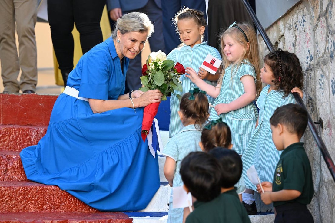 The Earl and Countess of Wessex during their second royal visit to the Rock