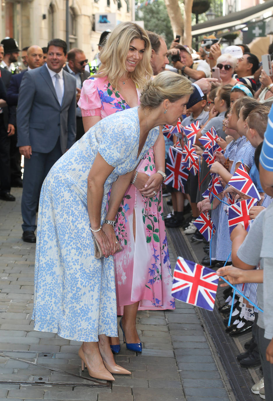 The Earl and Countess of Wessex during their second royal visit to the Rock