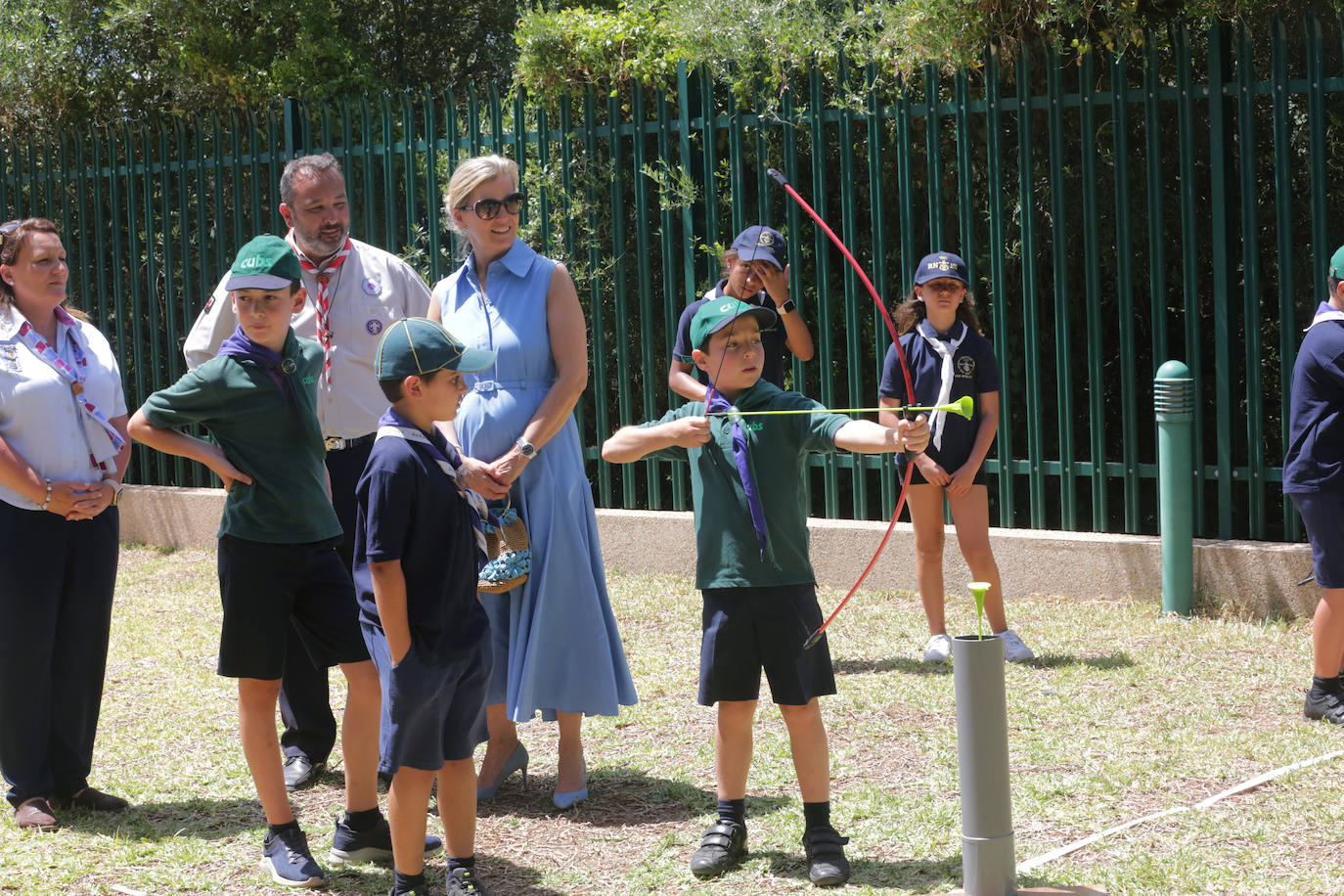 The Earl and Countess of Wessex during their second royal visit to the Rock