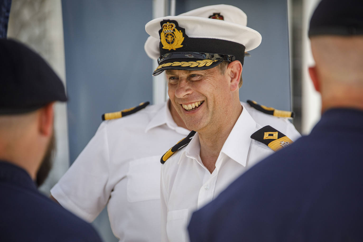 The Earl and Countess of Wessex during their second royal visit to the Rock