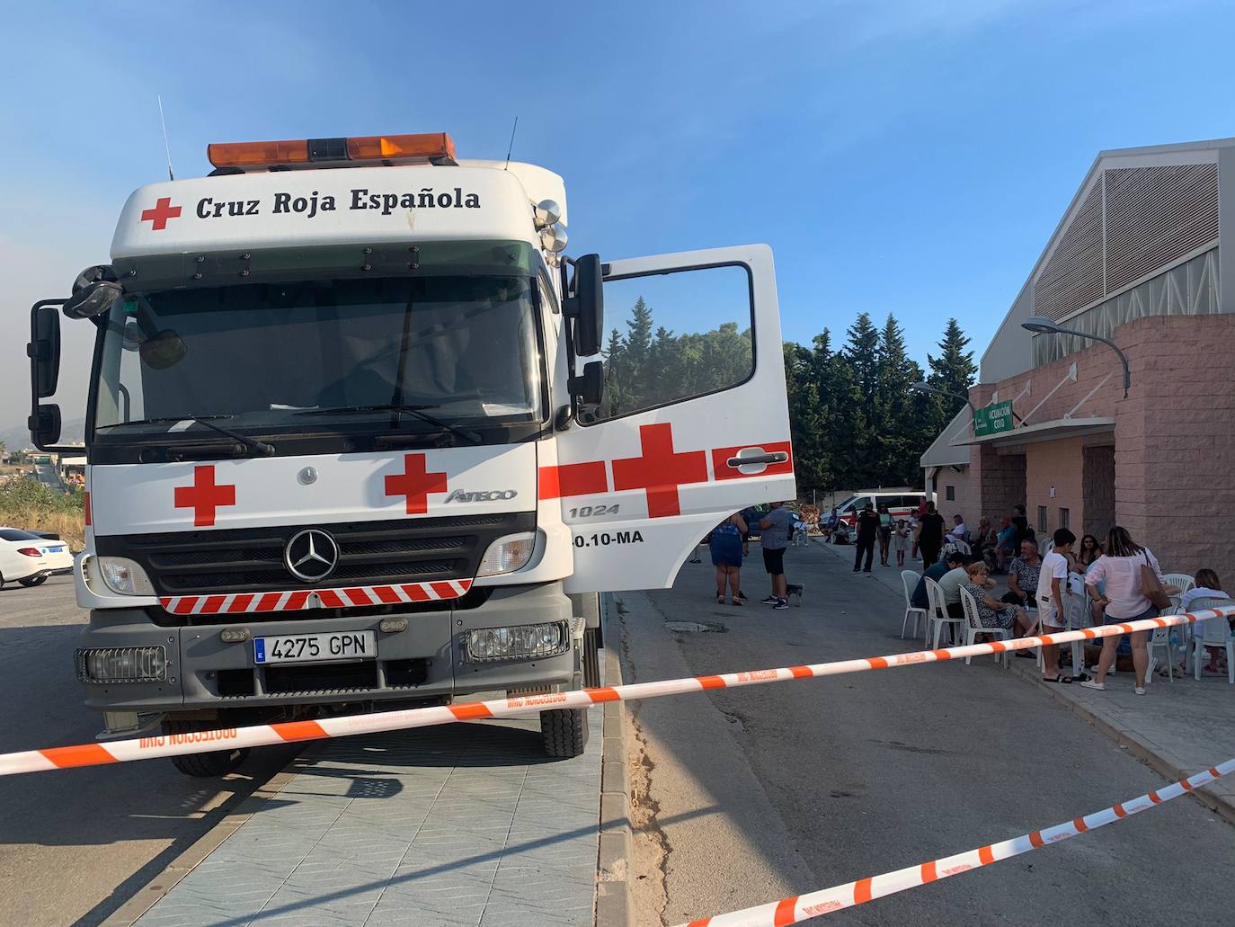 Residents evacuated from Benahavís, being cared for in San Pedro 