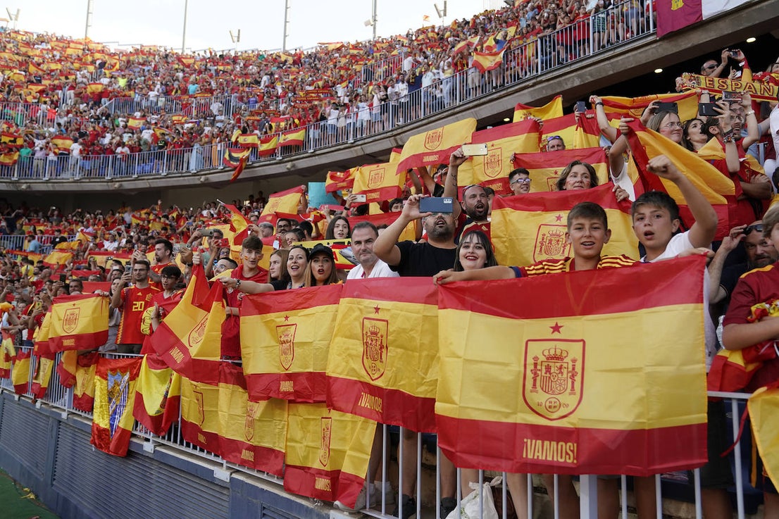 The atmosphere at La Rosaleda. 