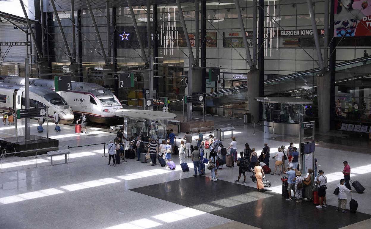 File photo of the AVE in Malaga.