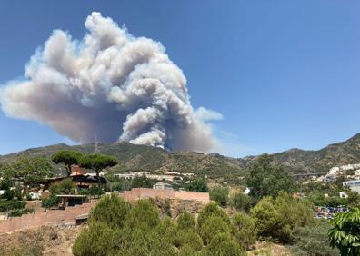 Imagen secundaria 1 - Junta activates Level 1 of emergency plan after forest fire declared in Sierra de Mijas 