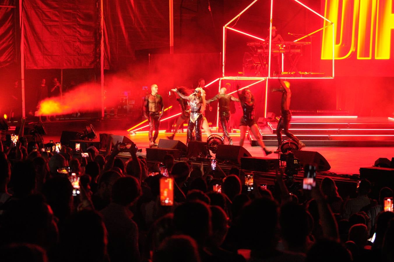 Christina Aguilera on stage at Starlite.