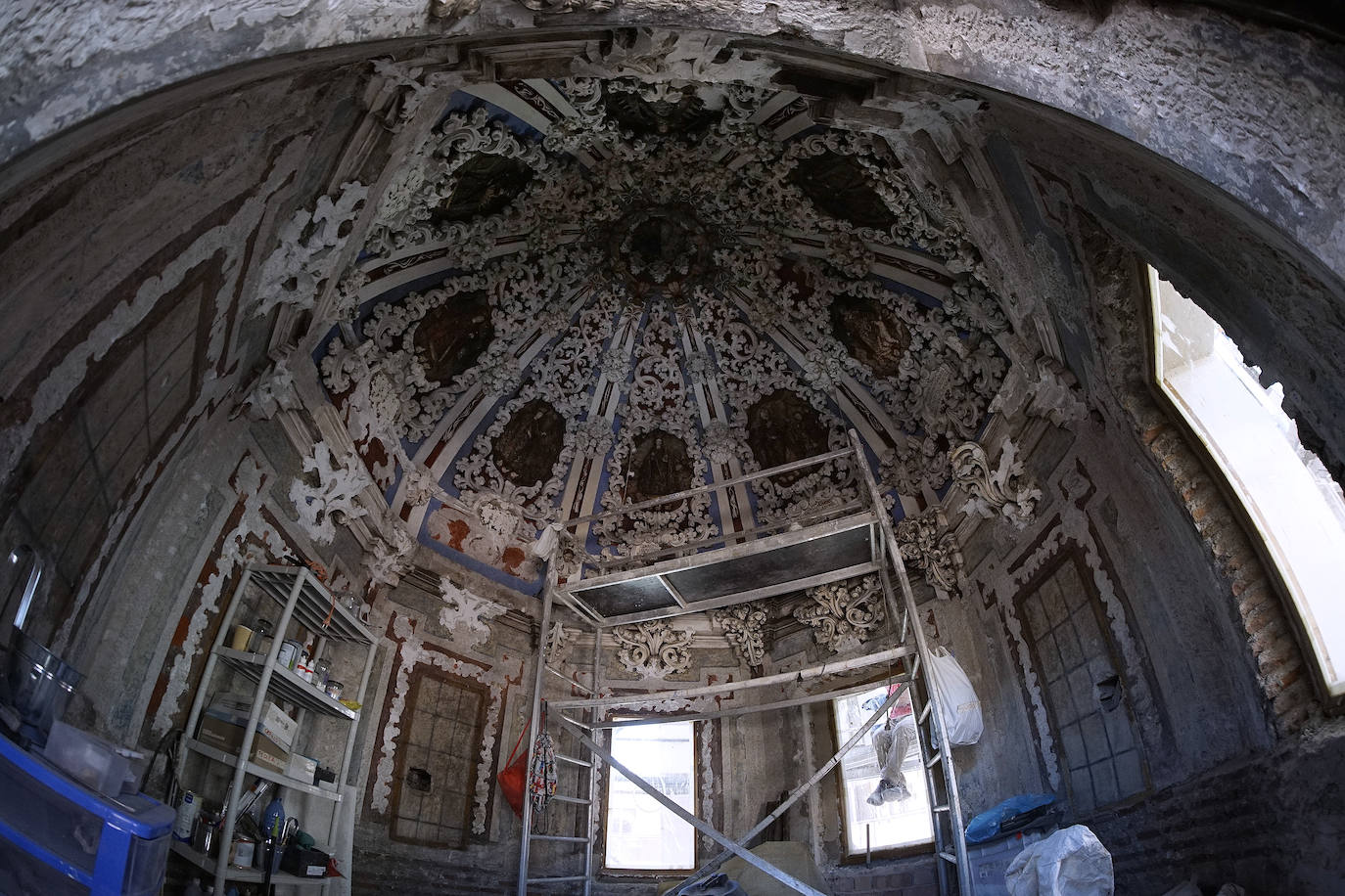 The restored building is located in Malaga city centre.