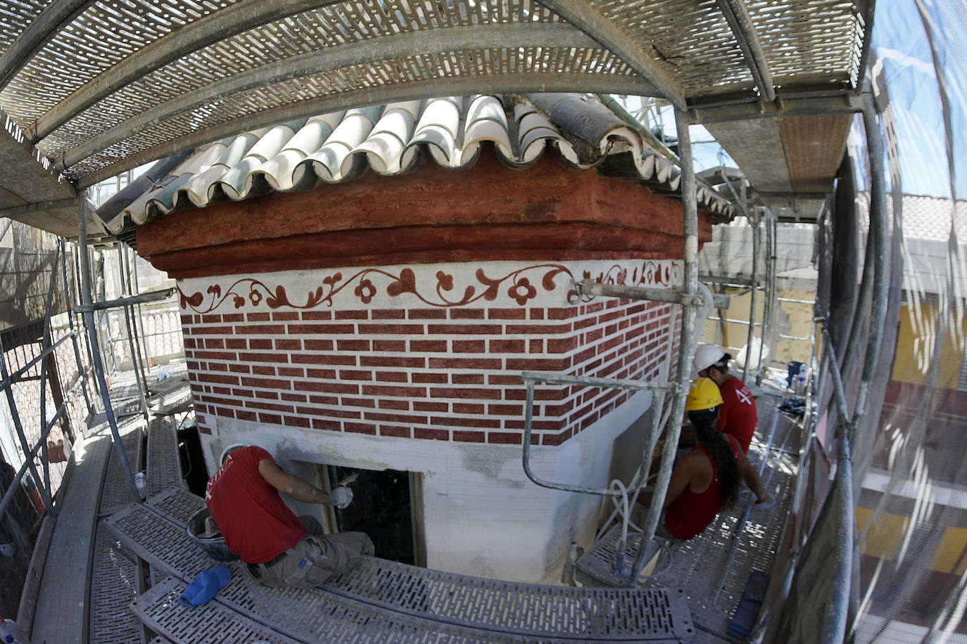 The restored building is located in Malaga city centre.