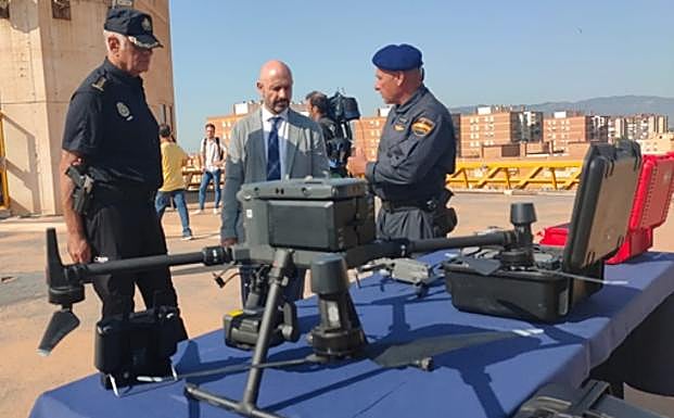 The drone that will be used to monitor the summer fair. 