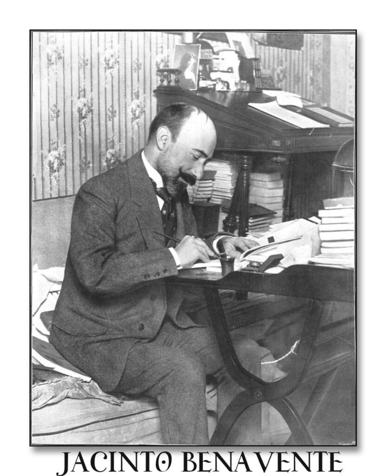 Jacinto Benavante at his home. 