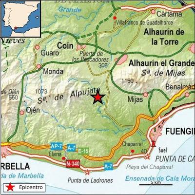 Third earthquake registered in Malaga province in less than 72 hours