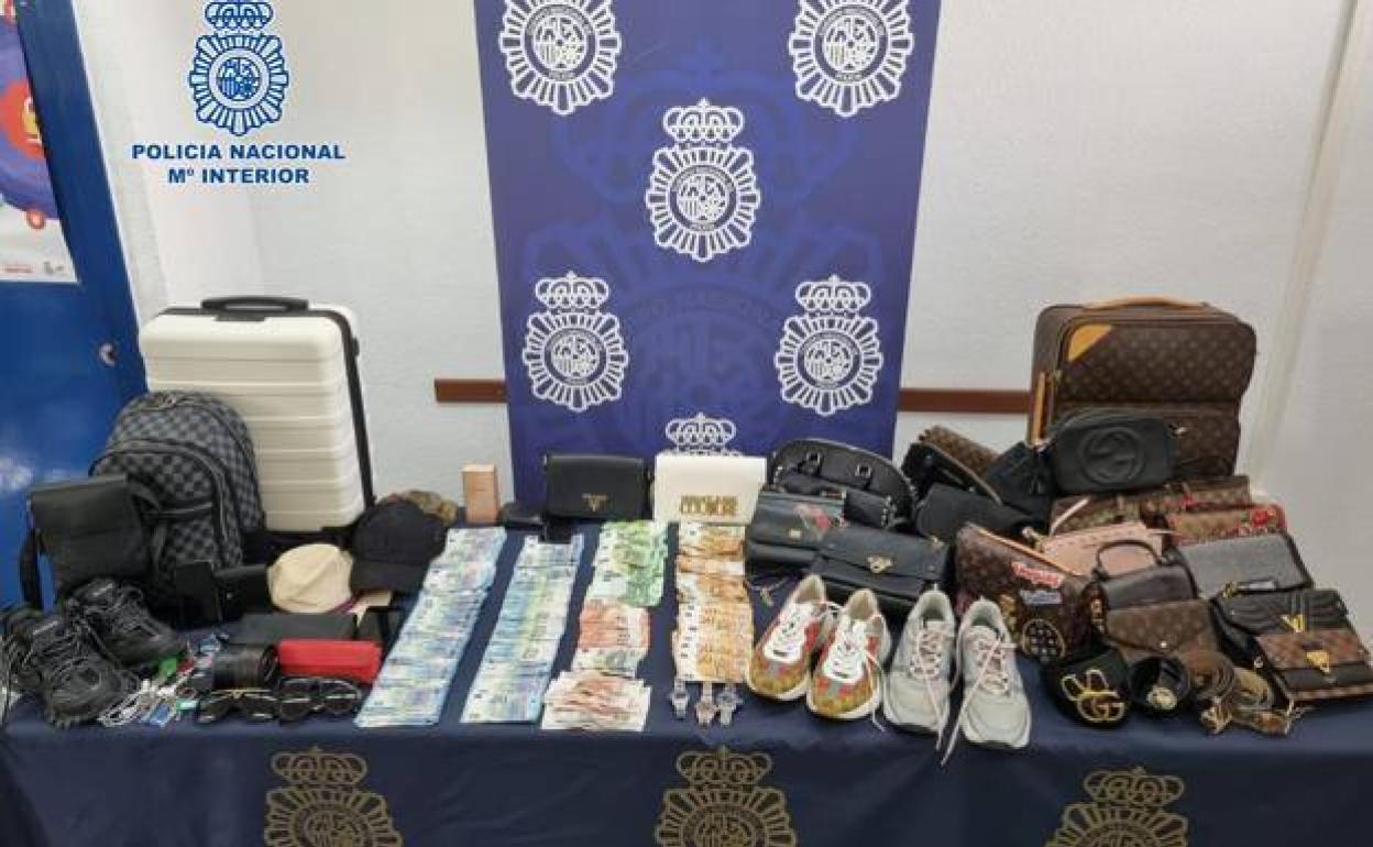 Items seized by the police 