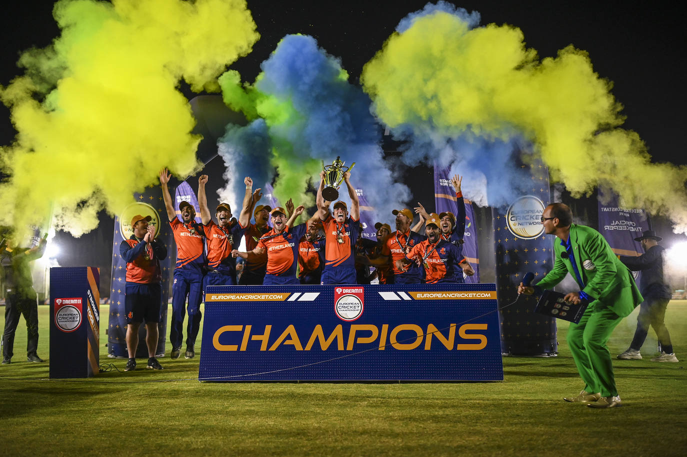 Netherlands XI beat England XI in the final by four wickets. 