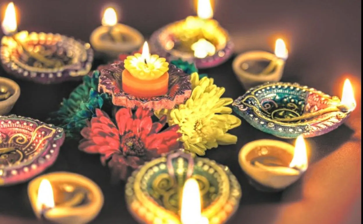 Diwali lights. 