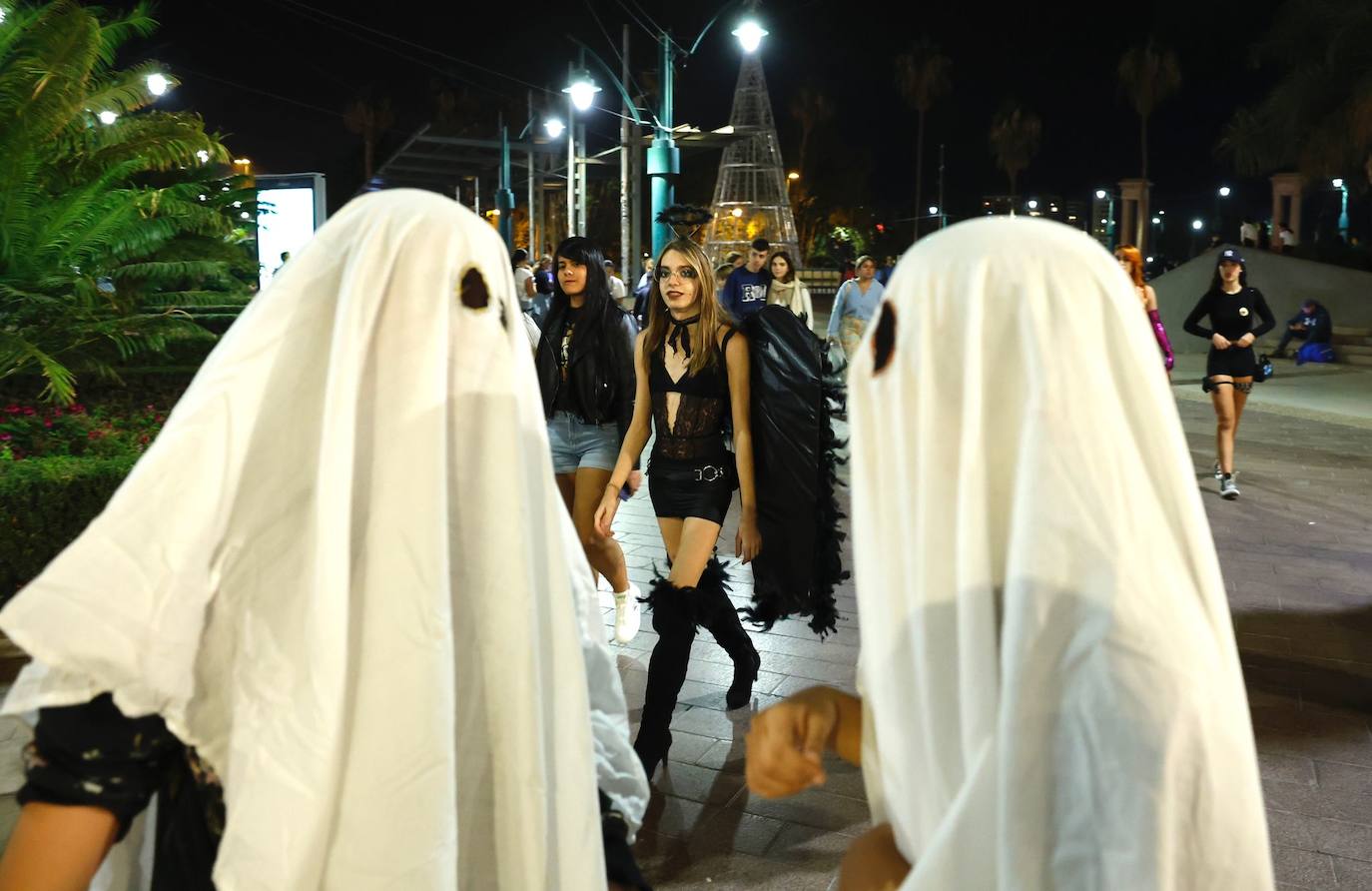 Halloween in the centre of Malaga.