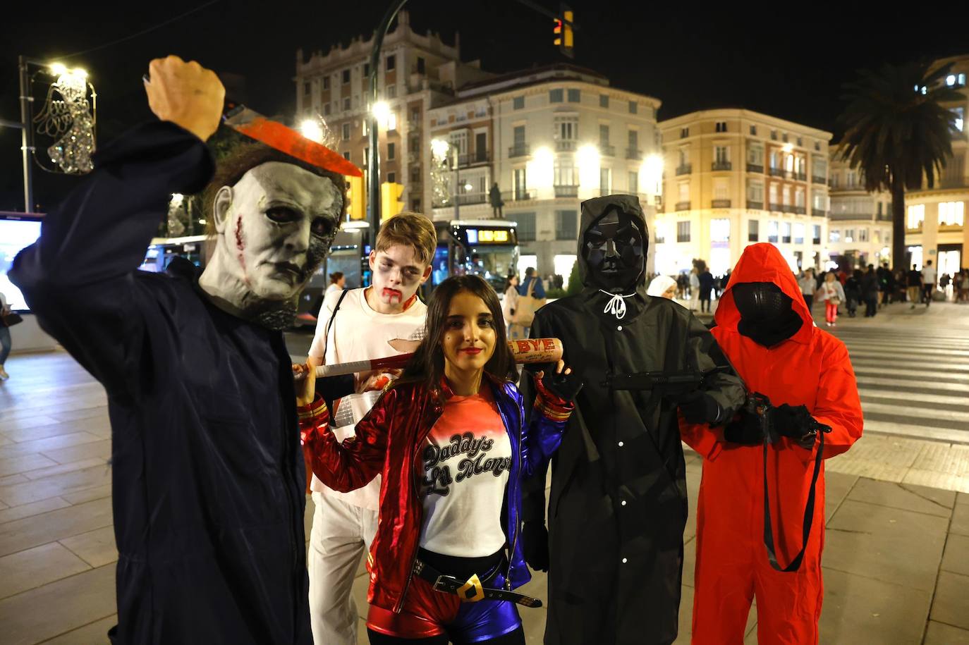 Halloween in the centre of Malaga.