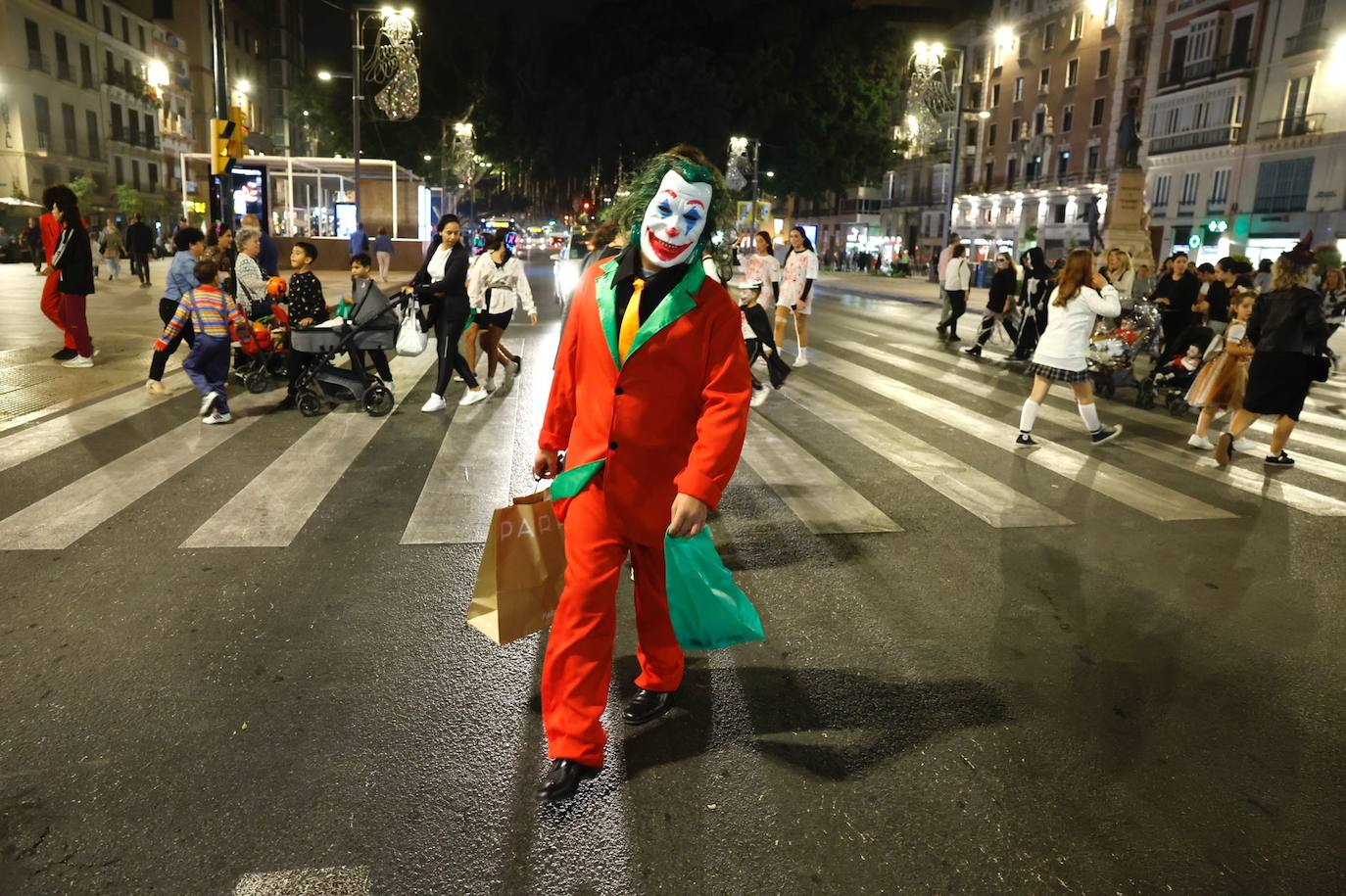 Halloween in the centre of Malaga. 