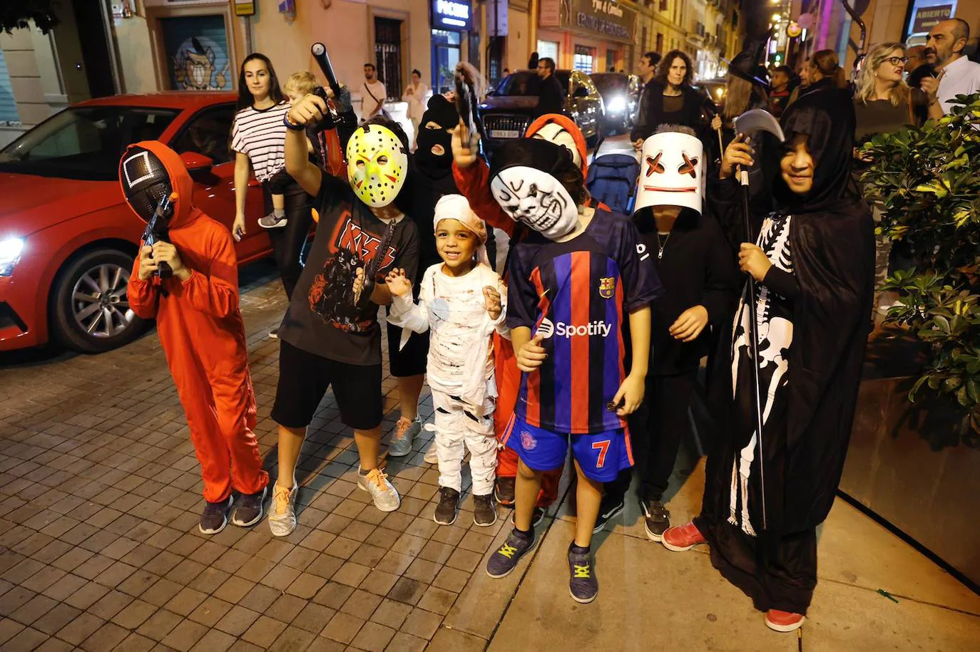 Halloween in the centre of Malaga.