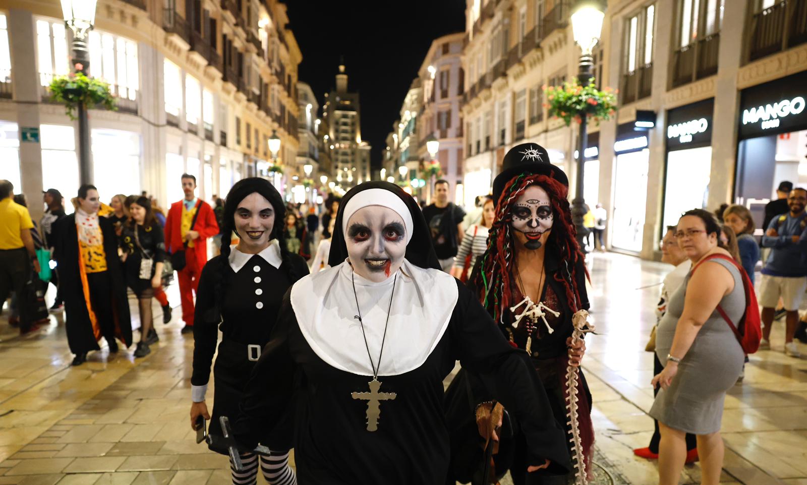 Halloween in the centre of Malaga.