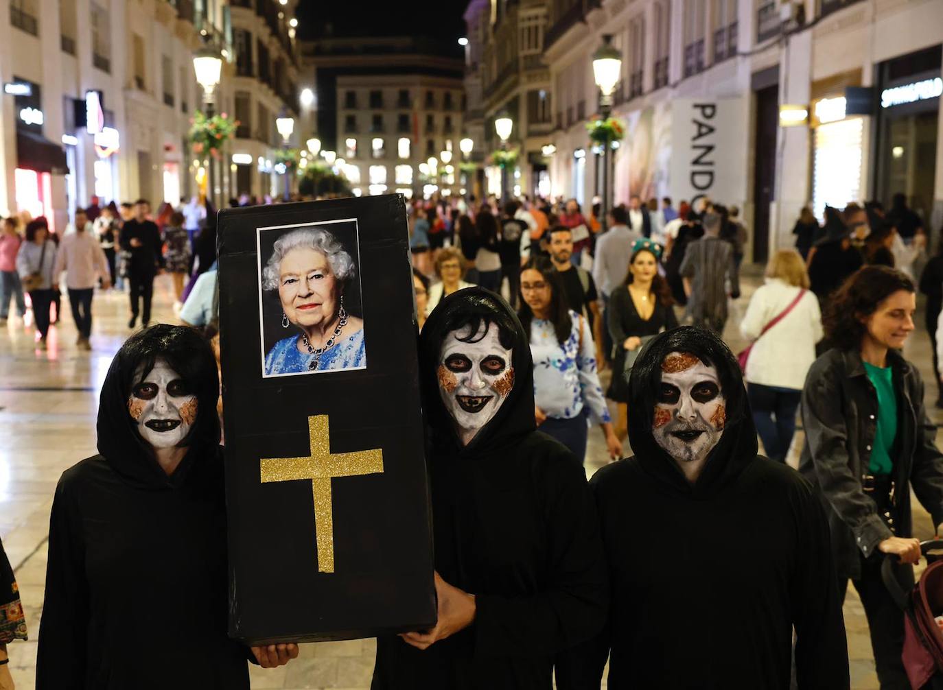 Halloween in the centre of Malaga.