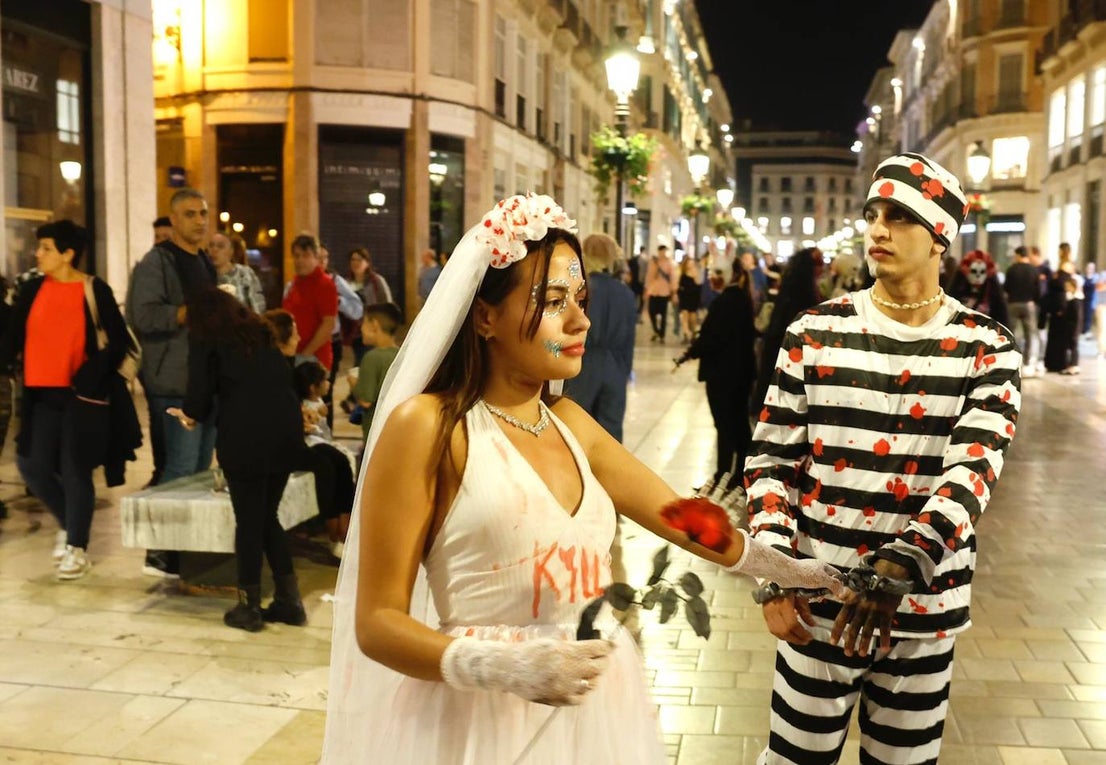Halloween in the centre of Malaga.