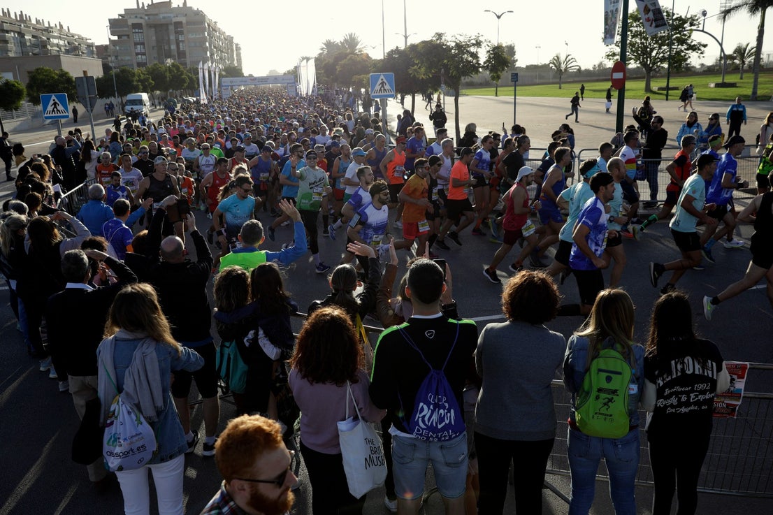 Some 5,500 runners took part in the 21-kilometre long race. 