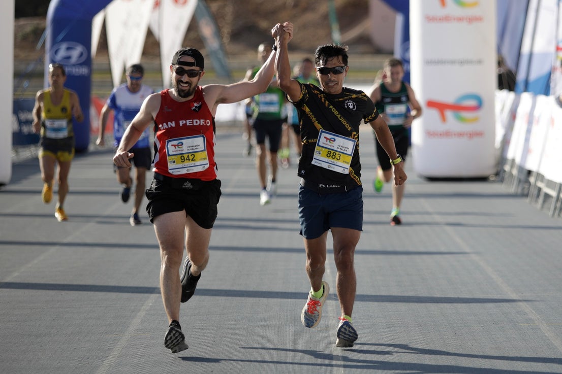 Some 5,500 runners took part in the 21-kilometre long race. 