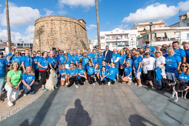 Some of the participants of the Lions' Diabetes Awareness Walk in La Cala de Mijas last weekend. 