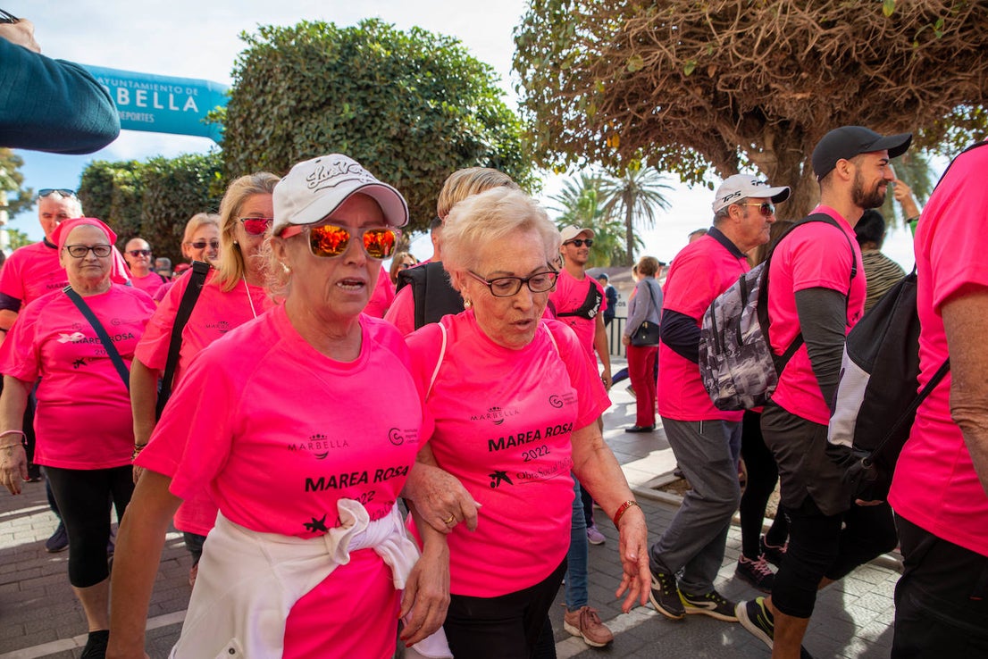 Wave of pink in Marbella as more than 3,000 take part in cancer awareness walk
