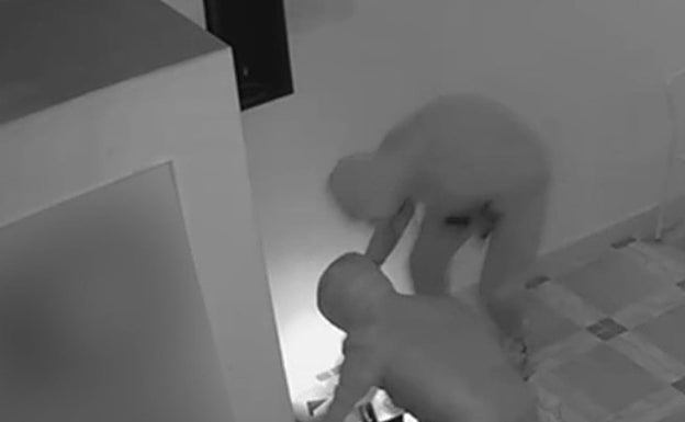 CCTV image from the laundry theft. 