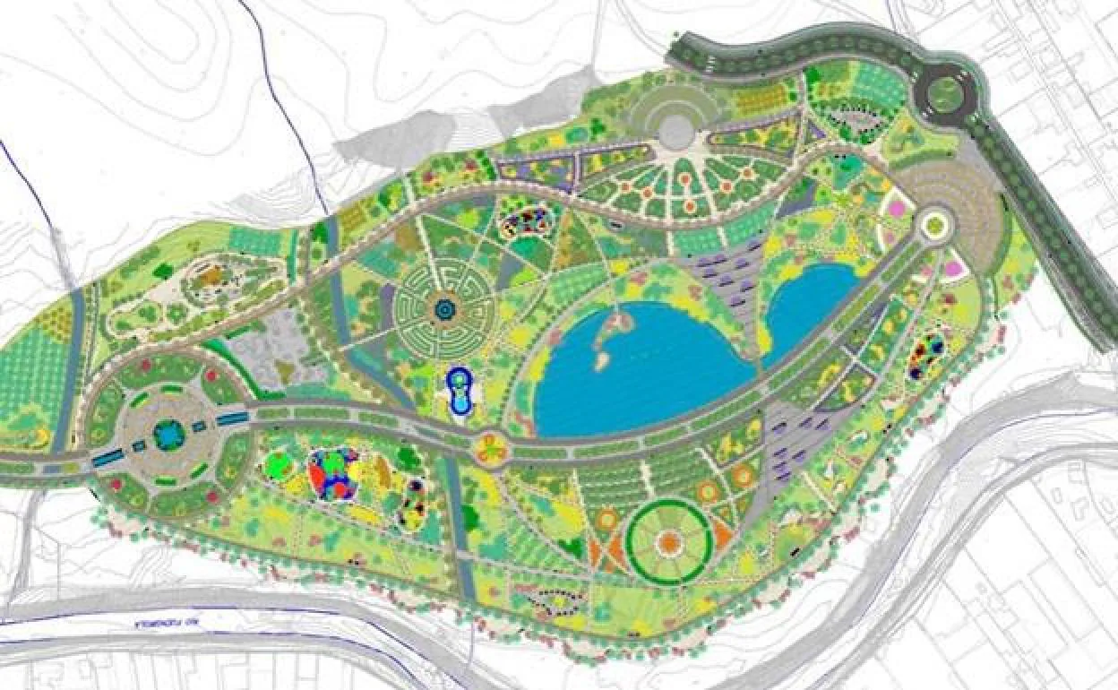 Initial plans for the new park. 