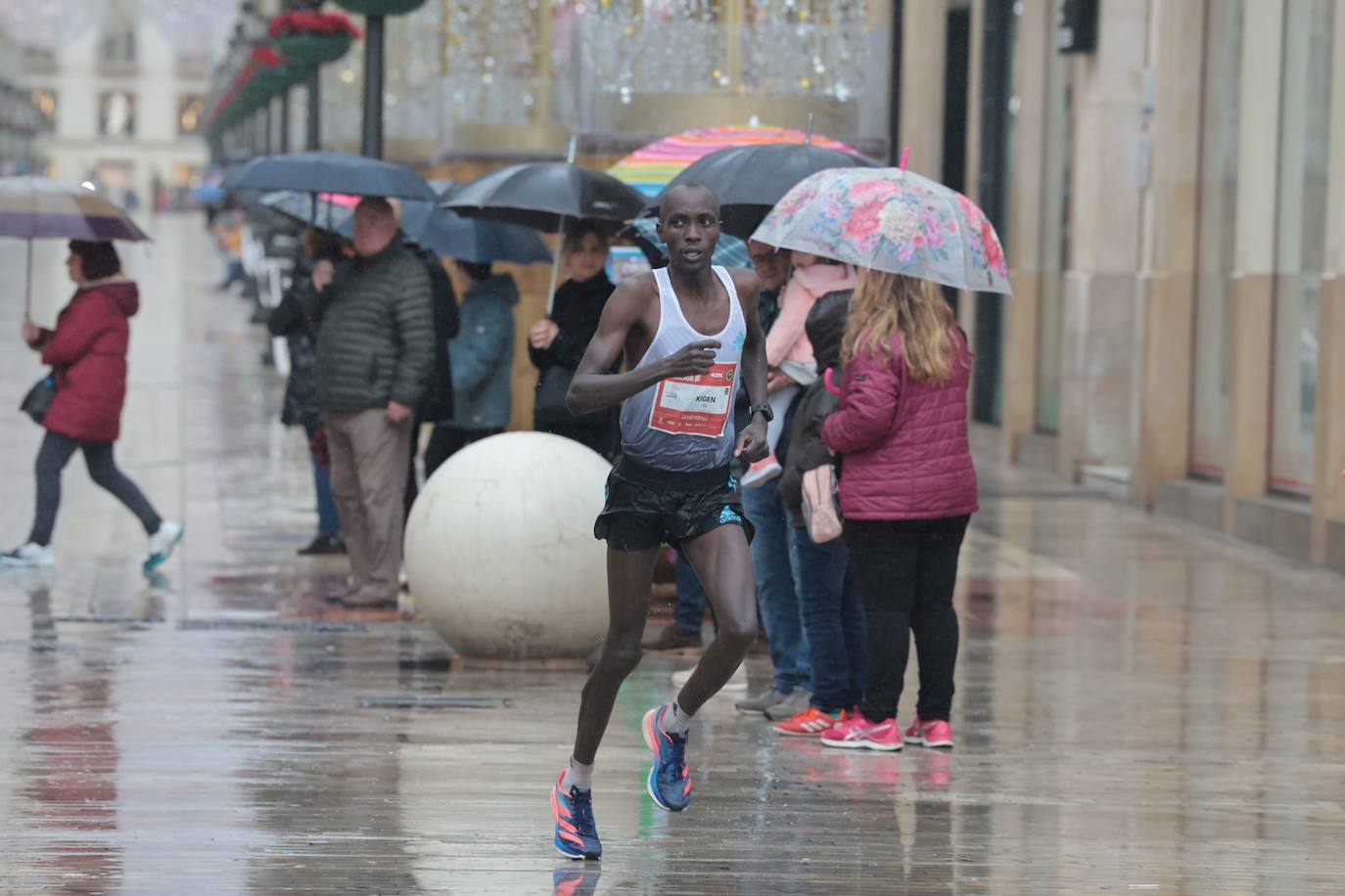 Runners in the Generali Malaga Marathon race on Sunday, 11 December 2022