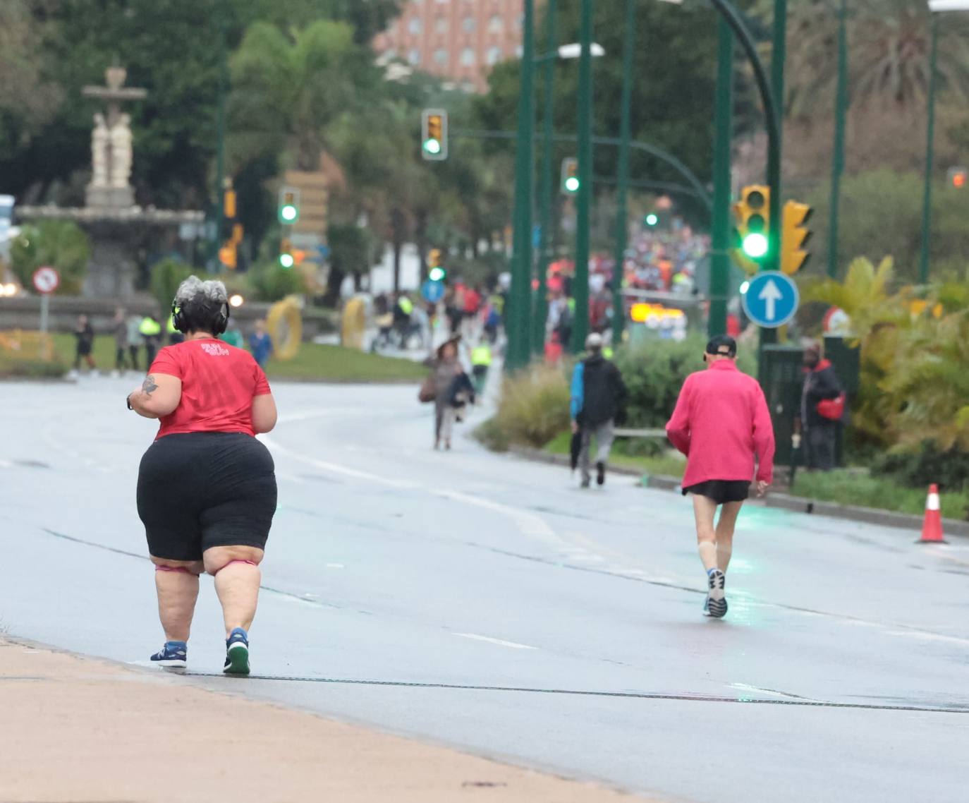 Runners in the Generali Malaga Marathon race on Sunday, 11 December 2022