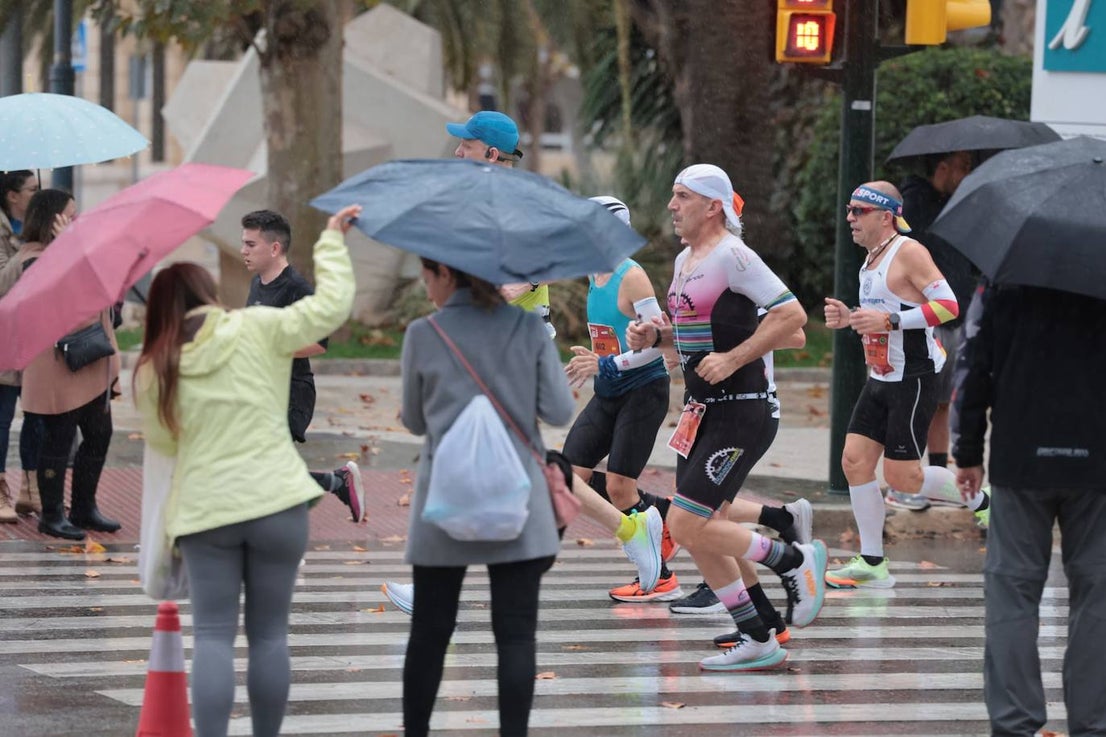 Runners in the Generali Malaga Marathon race on Sunday, 11 December 2022