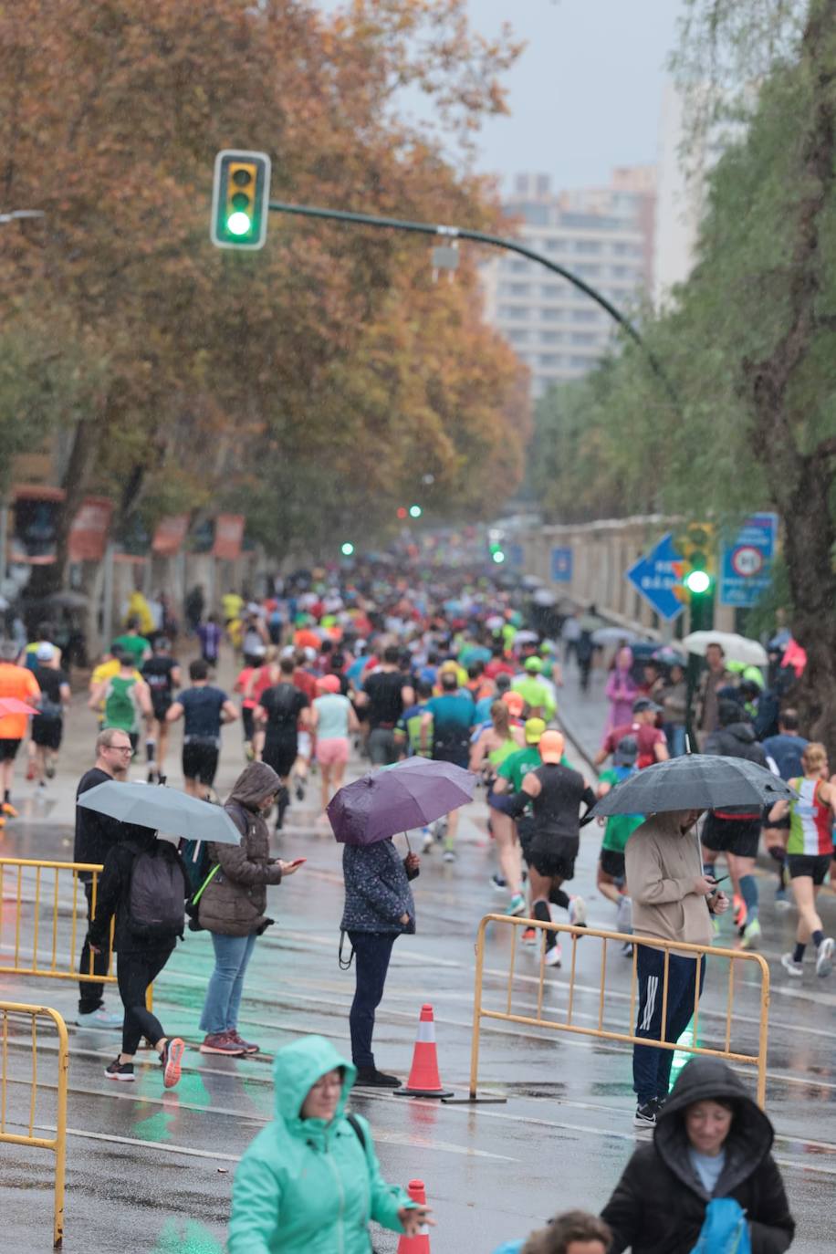 Runners in the Generali Malaga Marathon race on Sunday, 11 December 2022