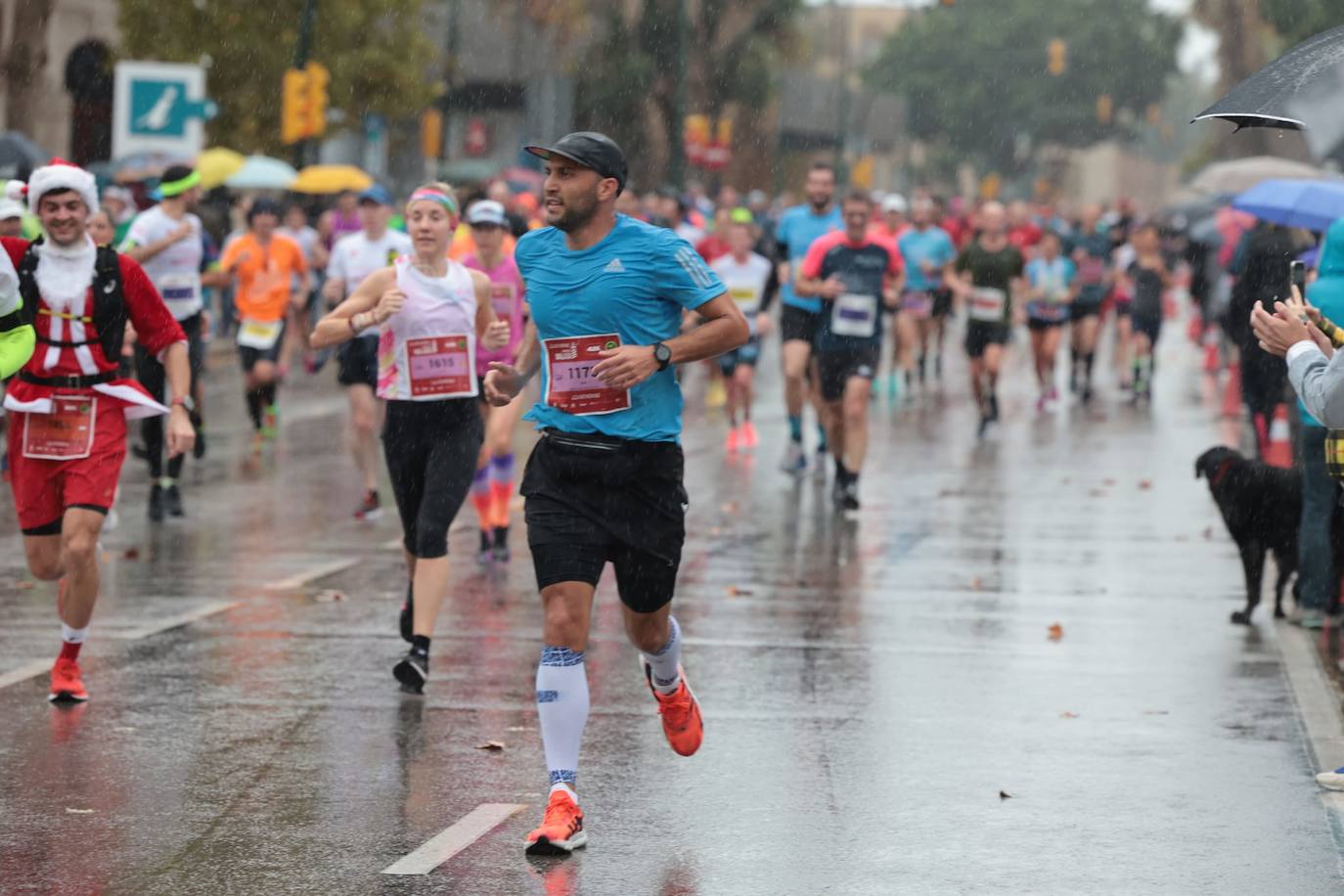 Runners in the Generali Malaga Marathon race on Sunday, 11 December 2022