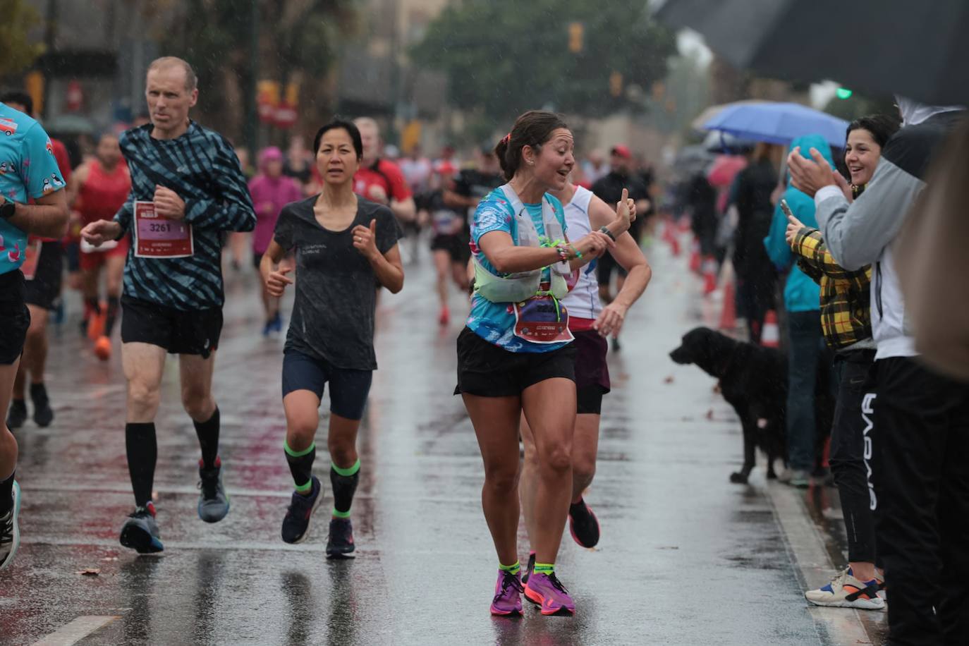 Runners in the Generali Malaga Marathon race on Sunday, 11 December 2022