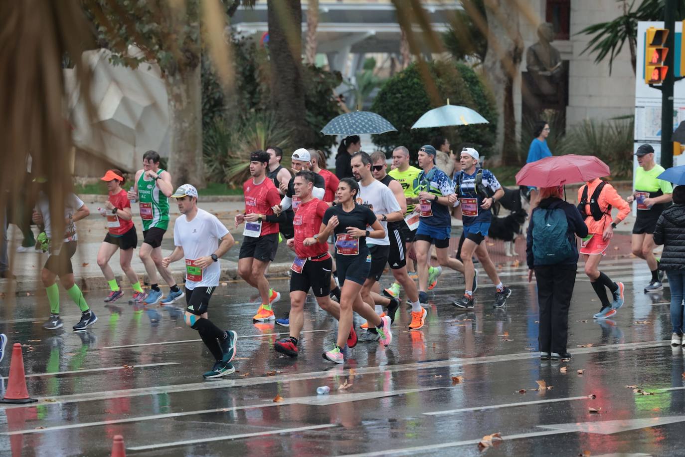 Runners in the Generali Malaga Marathon race on Sunday, 11 December 2022