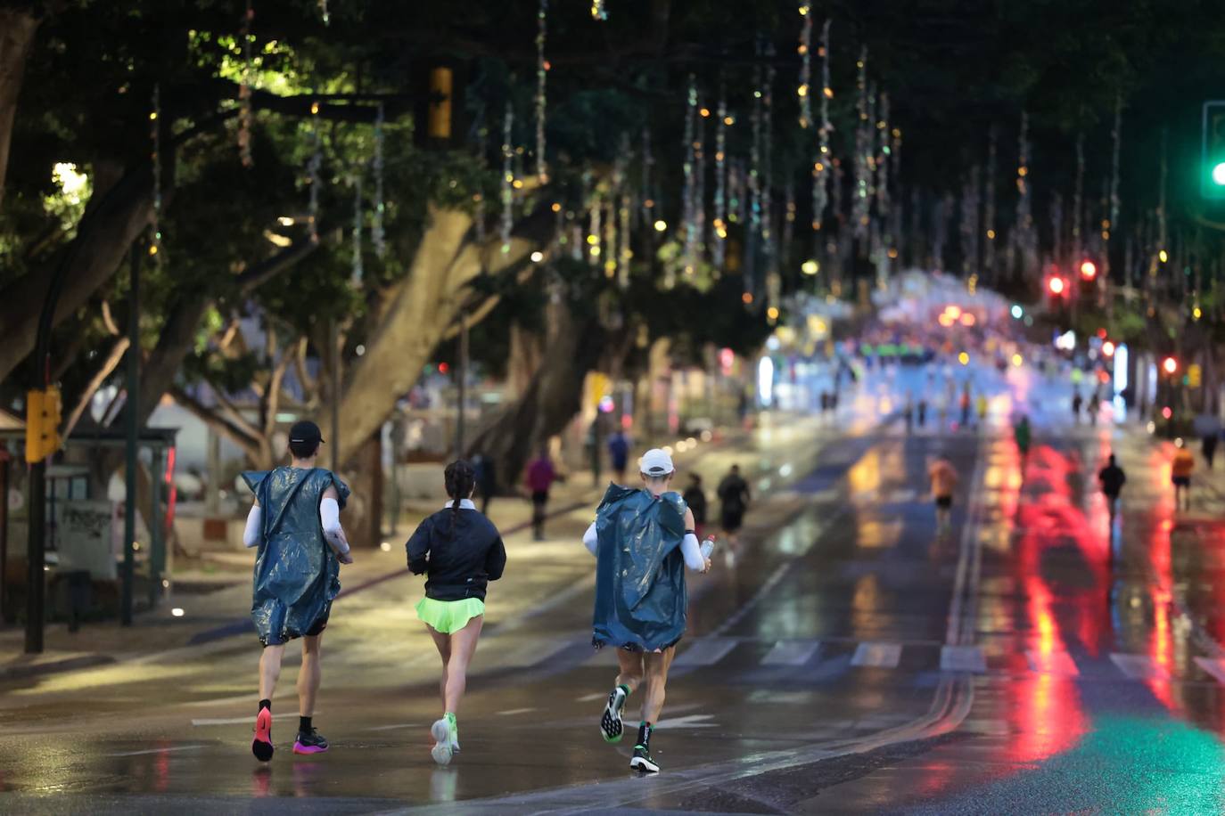 Runners in the Generali Malaga Marathon race on Sunday, 11 December 2022