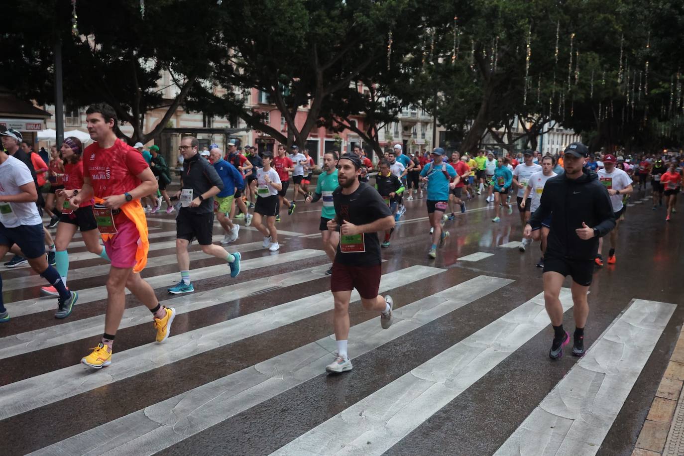 Runners in the Generali Malaga Marathon race on Sunday, 11 December 2022