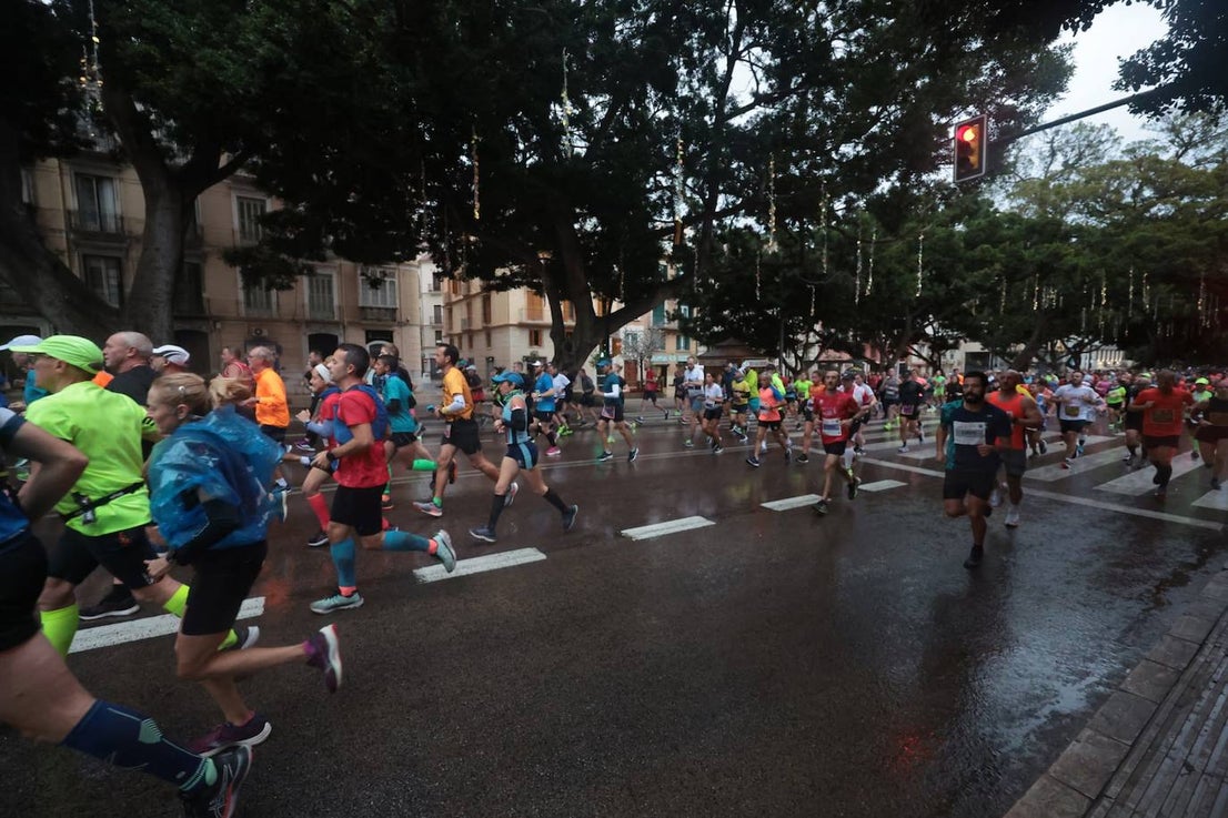 Runners in the Generali Malaga Marathon race on Sunday, 11 December 2022