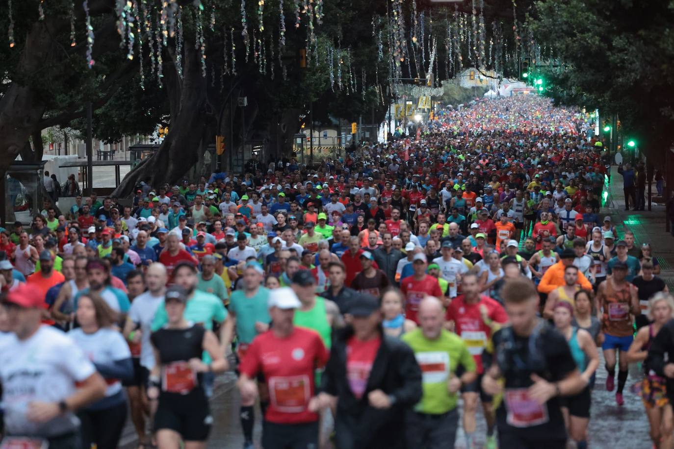 BRunners in the Generali Malaga Marathon race on Sunday, 11 December 2022