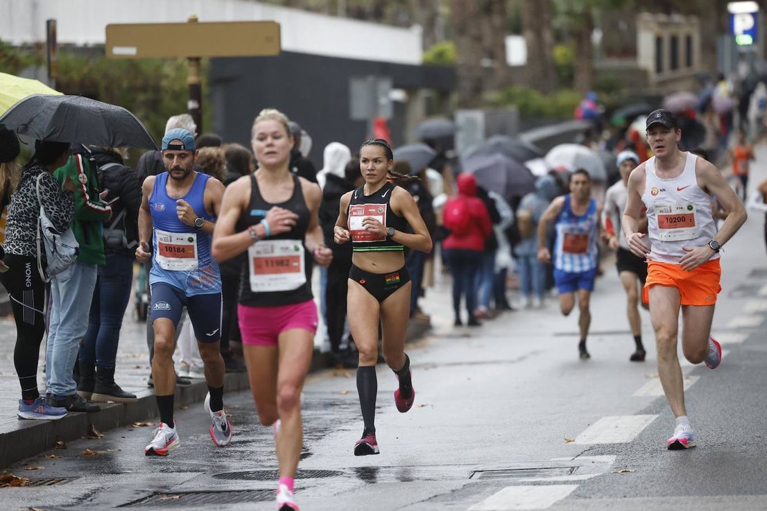 Runners in the Generali Malaga Marathon race on Sunday, 11 December 2022